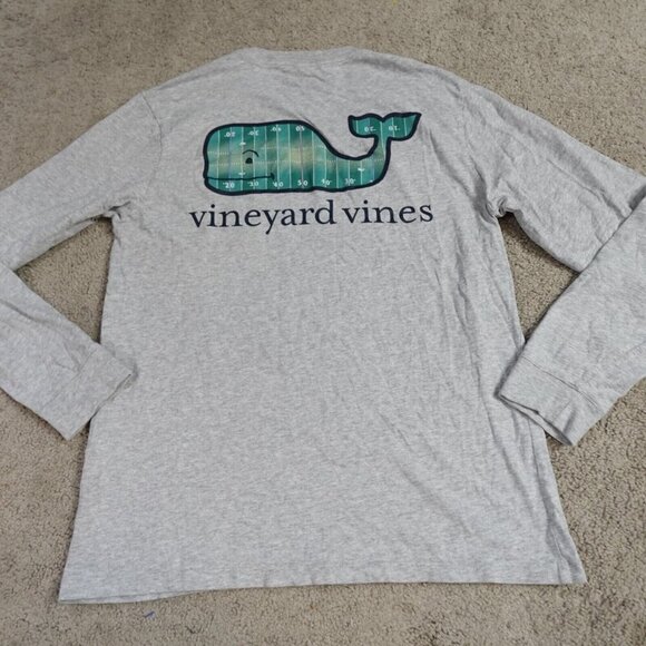 Vineyard Vines T-shirt Small Double Sided 50 Yard Line Football - Picture 1 of 7